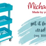 Michaels | 3-Tier Rolling Cart $17.60 (reg. $50)