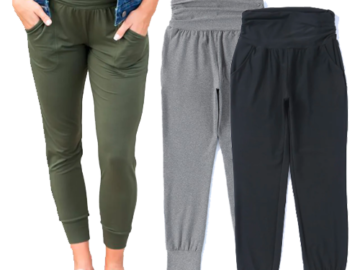 Pleated High Waist Pocket Leggings Pants $22.98 Shipped (Reg. $45) – 3 Colors, S-XL