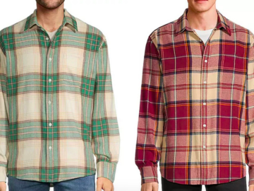 Arizona Men’s Long Sleeve Flannel Shirts just $5.99 at JCPenney!