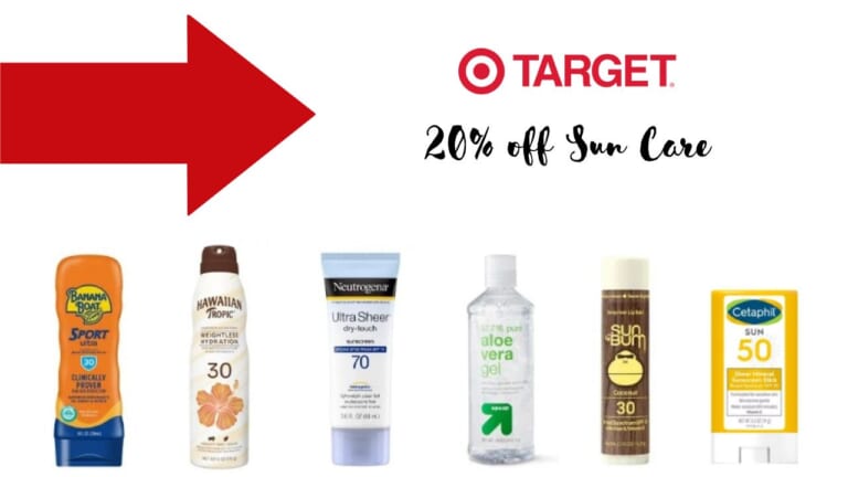 Target Circle Offer | 20% Off Sun Care