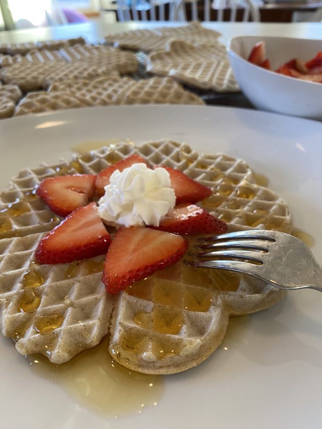 soaked quinoa gluten-free waffles