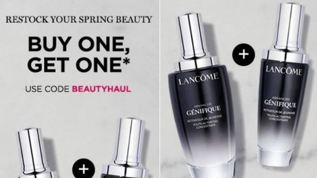 Lancome Code | BOGO FREE Makeup