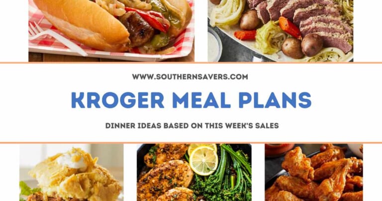 kroger meal plans 3/15