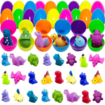 24-Count Plastic Prefilled Easter Eggs with Dinosaur Mochi Squishy Toys $12.99 (Reg. $17) – FAB Ratings! – 54¢ each