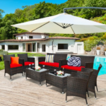 Costway Rattan Patio Furniture Set