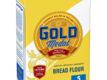 5-Lb Gold Medal Bread Flour as low as $3.66 After Coupon (Reg. $5) + Free Shipping – 73¢ per Pound