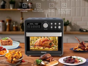 16-Quart Silonn 21-in-1 Smart Air Fryer Toaster Oven $59.99 After Coupon (Reg. $129.99) + Free Shipping