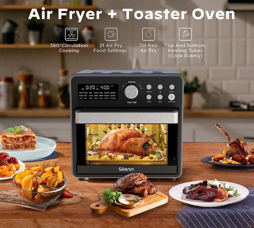 16-Quart Silonn 21-in-1 Smart Air Fryer Toaster Oven $59.99 After Coupon (Reg. $129.99) + Free Shipping