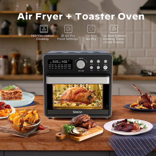 16-Quart Silonn 21-in-1 Smart Air Fryer Toaster Oven $59.99 After Coupon (Reg. $129.99) + Free Shipping