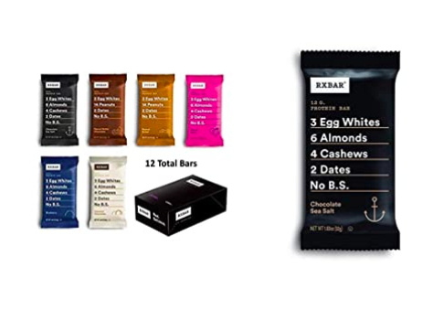 RXBAR Protein Bars (12-Count Variety Pack + 12-Count Chocolate Sea Salt) only $20.81!