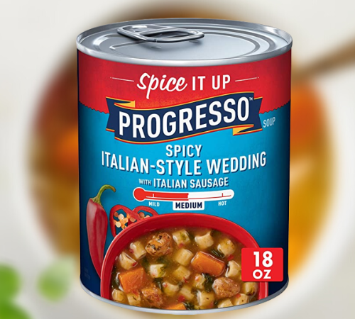 12-Pack Progresso Spicy Italian-Style Wedding Soup $16.03 After Coupon (Reg. $30) – $1.34/18oz Can