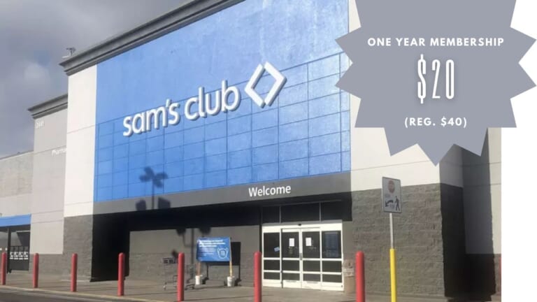 Sam’s Club Membership Only $20 This Weekend Only!