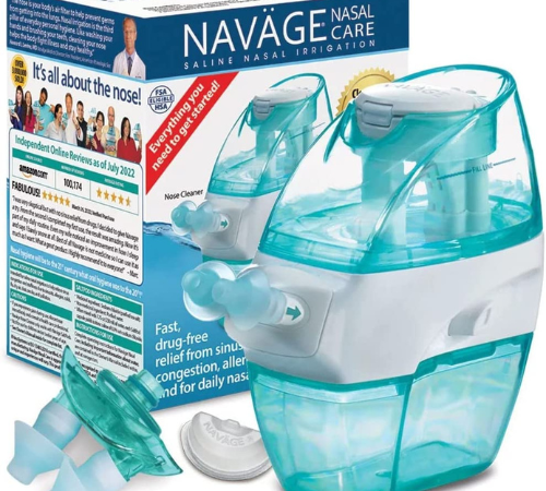 Today Only! Nasal Irrigation Multi-User with Navage Nose Cleaner & 20 Salt Pods + a Second Nasal Dock (in Teal) + Nose Pillows $83.96 Shipped Free (Reg. $104.95) – FAB Ratings!