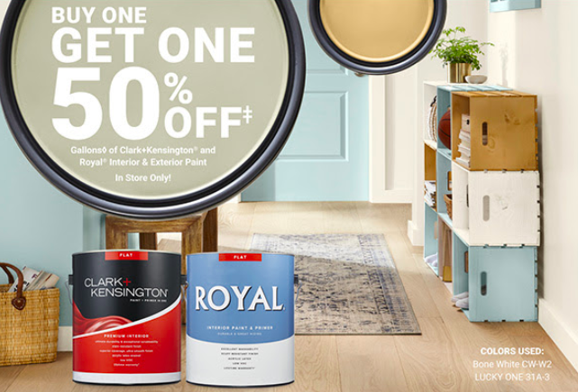 Ace Hardware Paint Sale | Buy One, Get One 50% off!