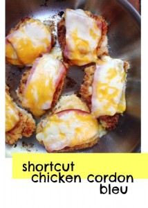 Chicken Cordon Bleu is one of those recipes that sounds super fancy, but it's actually really easy. And with this shortcut recipe, it's even easier!