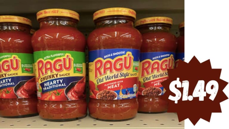 $1.49 Ragu Pasta Sauce with Kroger eCoupon