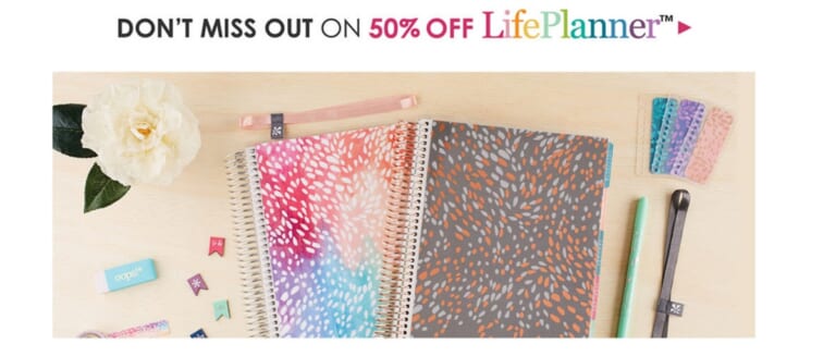 50% off Erin Condren Planners & Calendars