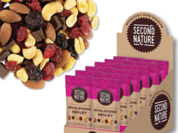 12-Pack 2.25-Oz Second Nature Wholesome Medley Trail Mix as low as $12.55 Shipped Free (Reg. $35.50) – $1.05/pouch!