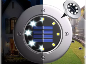 8-Pack Solar LED Waterproof Outdoor Ground Lights $19 (Reg. $70) – $2.38 each