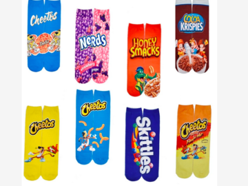 Potato Chips 3D Digital Printing Socks