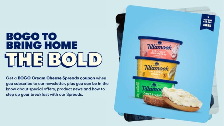 BOGO Free Tillamook Cream Cheese Coupon