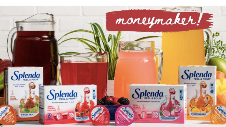 Money Maker Splenda Peel & Pour Drink Mix!