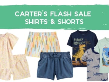 Carter’s Flash Sale | Extra 20% Off Shirts & Shorts