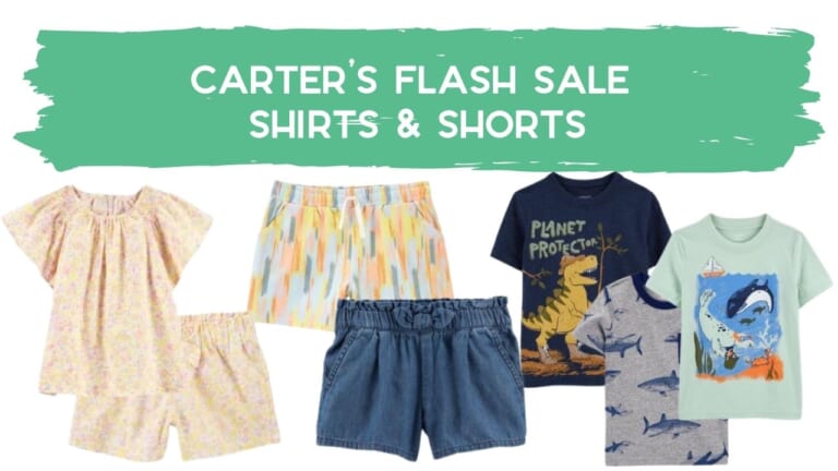 Carter’s Flash Sale | Extra 20% Off Shirts & Shorts