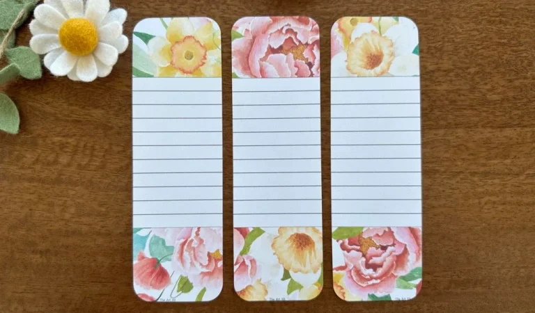 Free Printable Watercolor Floral Bookmarks