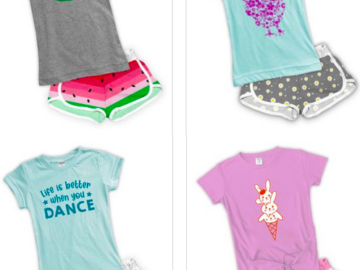 Girl’s Tee-&-Shorts Sets only $12.99 + shipping!