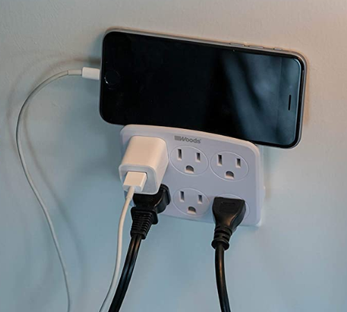 Woods Wall Adapter with 6 Grounded Outlets $3.78 (Reg. $12) – FAB Ratings!