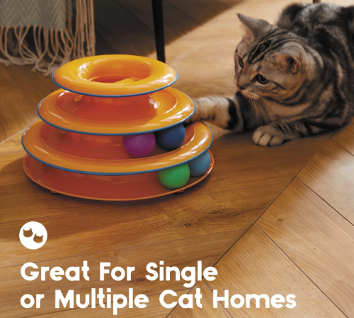 Petstages Tower of Tracks 3-Tier Cat Toy $6.15 After Coupon (Reg. $27) – 60K+ FAB Ratings!