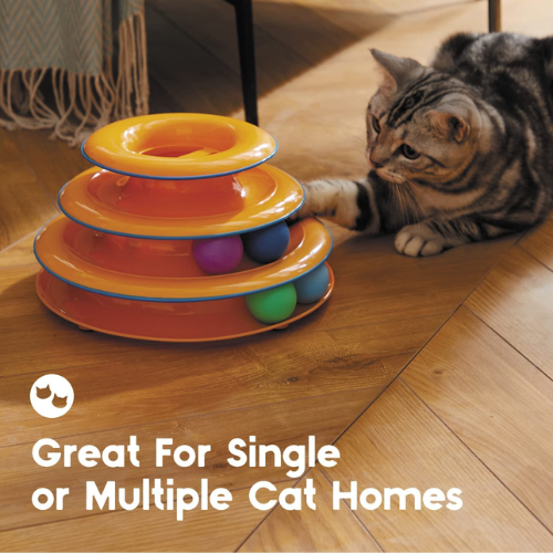 Petstages Tower of Tracks 3-Tier Cat Toy $6.15 After Coupon (Reg. $27) – 60K+ FAB Ratings!