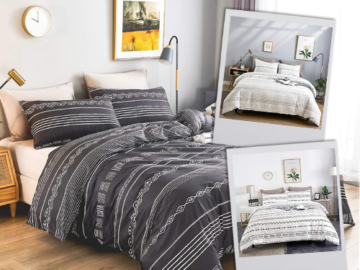 Refresh your bedding with this 2-Piece White Stripe Boho Duvet Cover Set – Twin from $19.99 After Code (Reg. $29.99)