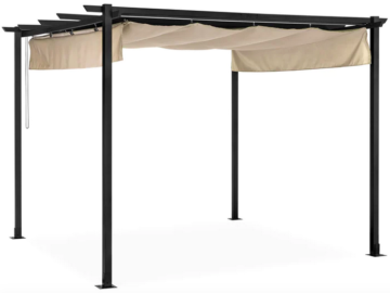 Outdoor Pergola Patio Shelter with Retractable Canopy just $249.99 shipped (Reg. $500!)