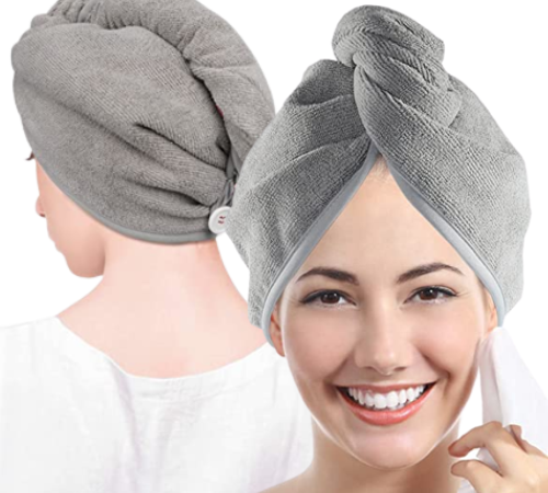 2-Count Microfiber Hair Towel Wrap for Women as low as $8.97 After Coupon (Reg. $18) – $4.49 each + Free Shipping – 53K+ FAB Ratings!