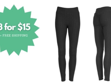 3 for $15 True Rock Dulce HoneyComb Leggings