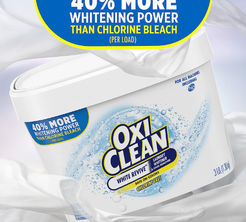 45 Loads OxiClean White Revive Laundry Whitener + Stain Remover Crystals as low as $7.63 (Reg. $11) + Free Shipping – $0.17/Load