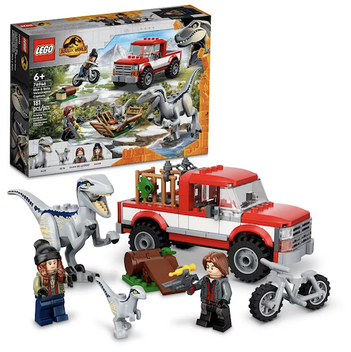 LEGO Jurassic World Blue & Beta Velociraptor Capture Building Kit 