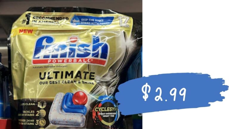 $2.99 Finish Ultimate Detergent Tabs (reg. $11.99) | Kroger Mega Deal