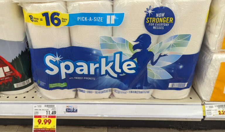 Sparkle Paper Towels Just $6.49 At Kroger (Regular Price $11.49)