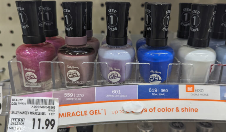 Sally Hansen Miracle Gel Nail Color Just $6.49 Per Bottle At Kroger (Regular Price $11.99)