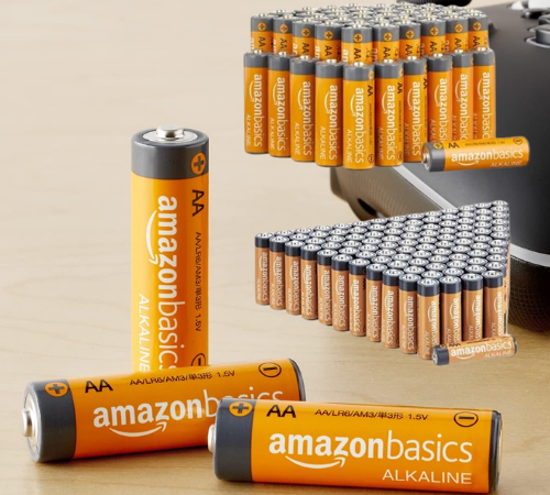 Amazon Basics 100-Pack AAA + 48-Pack AA High-Performance Alkaline Batteries $24.79 (Reg. $46) – 17¢/Battery – 10-Year Battery Life