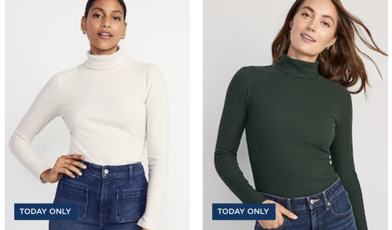 Old Navy: Women’s Turtlenecks only $9 today!