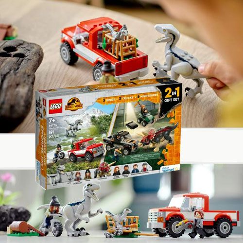 LEGO Jurassic World Dino Combo Pack $45 Shipped Free (Reg. $79.98) – 2 in 1 Triceratops and Velociraptor Gift Set