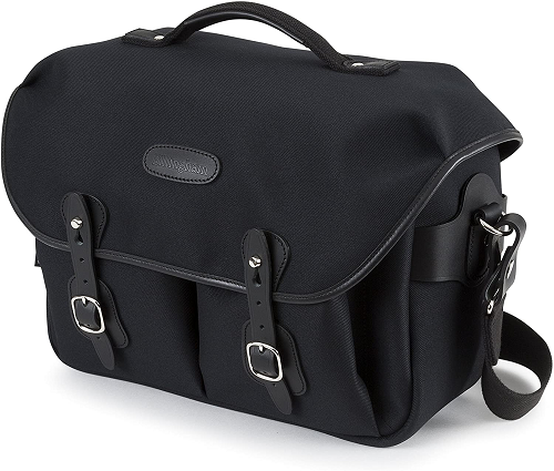 black camera bag