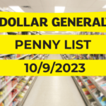 Dollar General Penny List & Markdowns | October 10, 2023