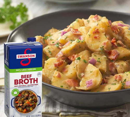 Swanson 50% Less Sodium Beef Broth, 32 Oz as low as $1.67 Shipped Free (Reg. $2.52)