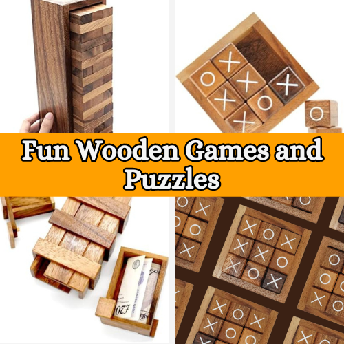 Today Only! Tic Tac Toe Game and Other Fun Wooden Games and Puzzles from $7.64 (Reg. $9.55+)