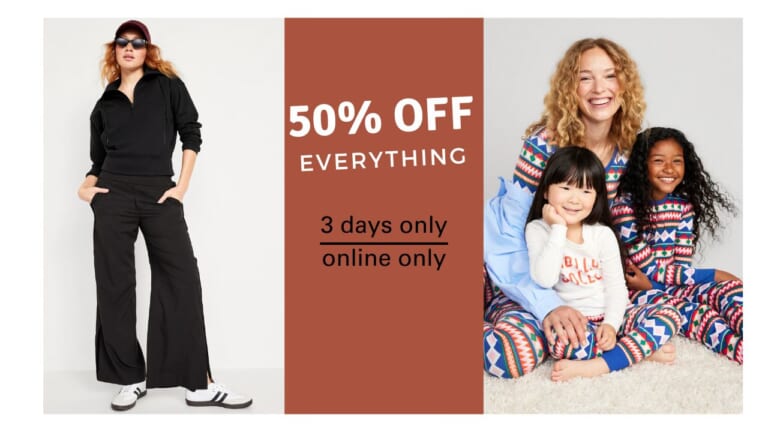 Old Navy Giftober Sale | 50% Off Everything